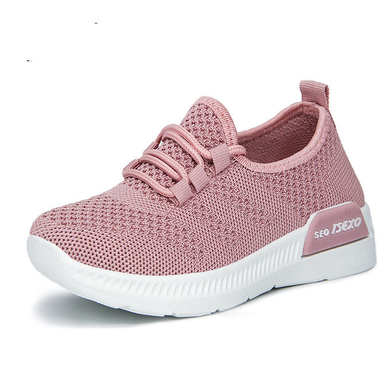 Women's Breathable Cross-Strap Mesh Sneakers