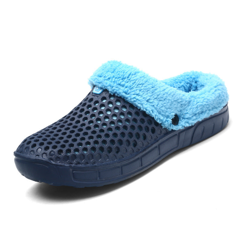 Fuzzy Plush Indoor Clogs for Couples