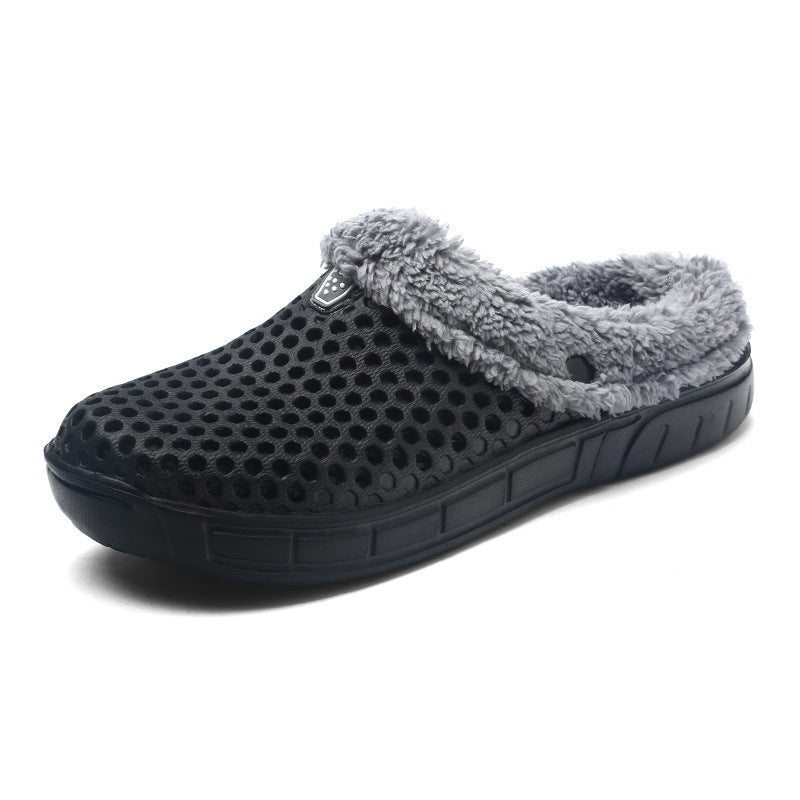 Fuzzy Plush Indoor Clogs for Couples