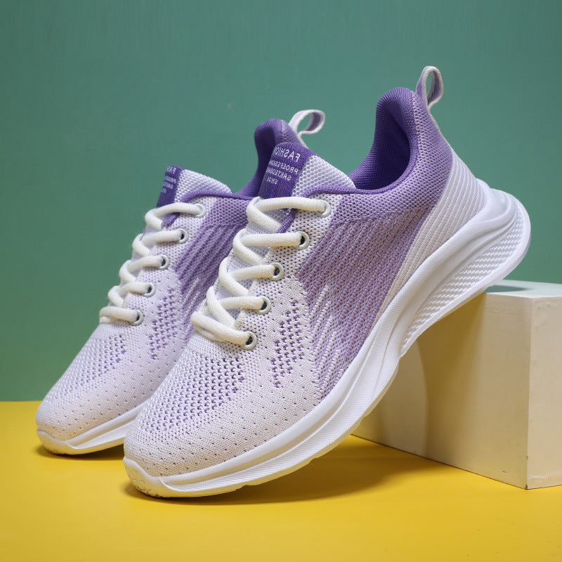 Women's Candy Color Mesh Casual Sneakers