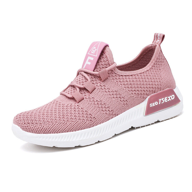 Women's Breathable Cross-Strap Mesh Sneakers