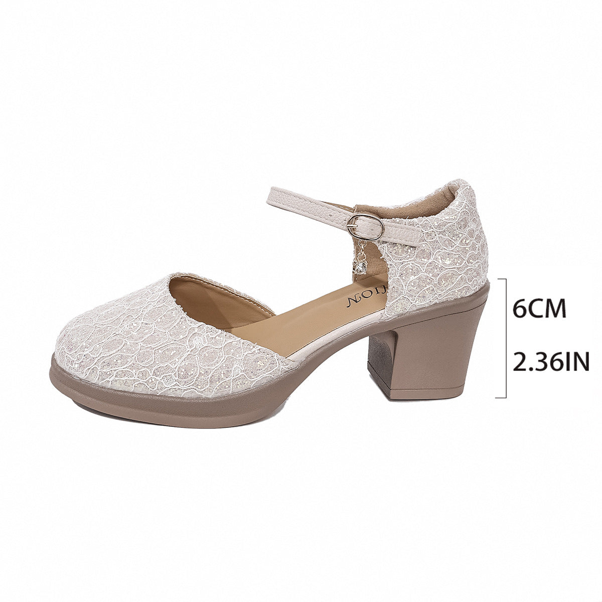 Women's Buckle Strap Block Heel Sandals