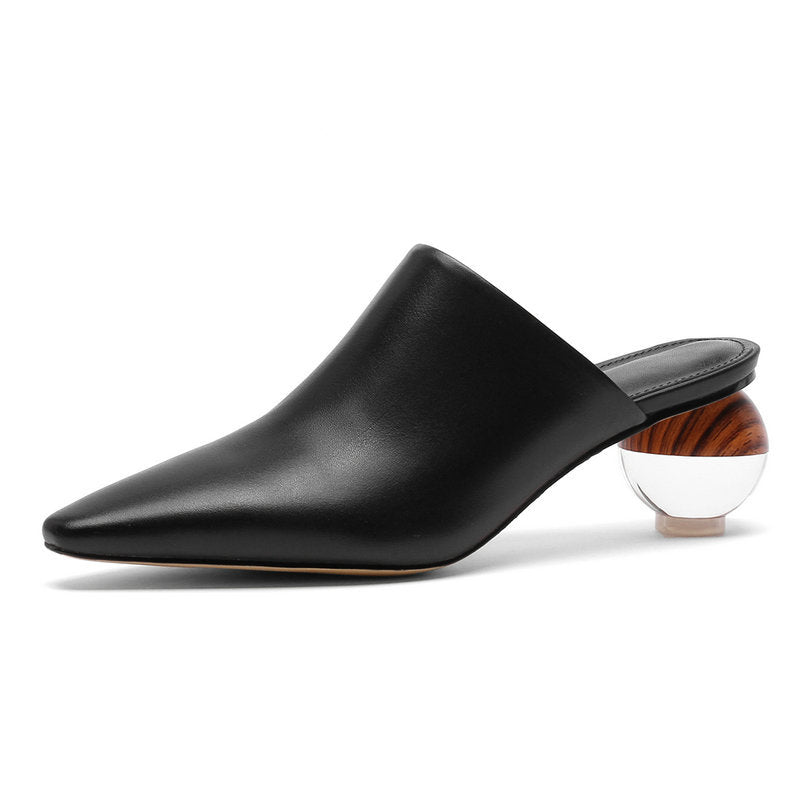 Women's Crystal Accent Pointed Toe Mules