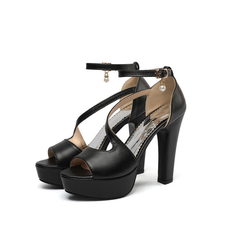 Women's Roman Style Chunky Heel Sandals