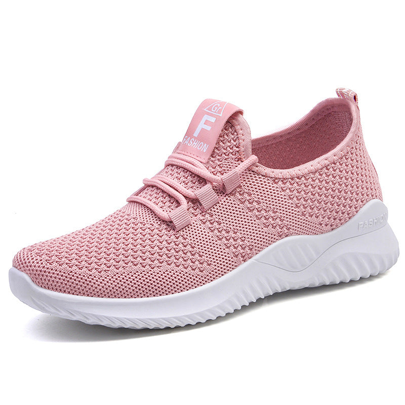 Women's Breathable Mesh Lace-Up Sneakers