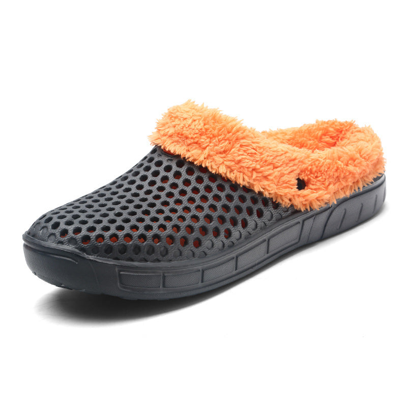 Fuzzy Plush Indoor Clogs for Couples