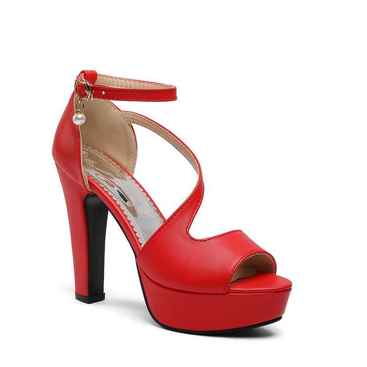 Women's Roman Style Chunky Heel Sandals