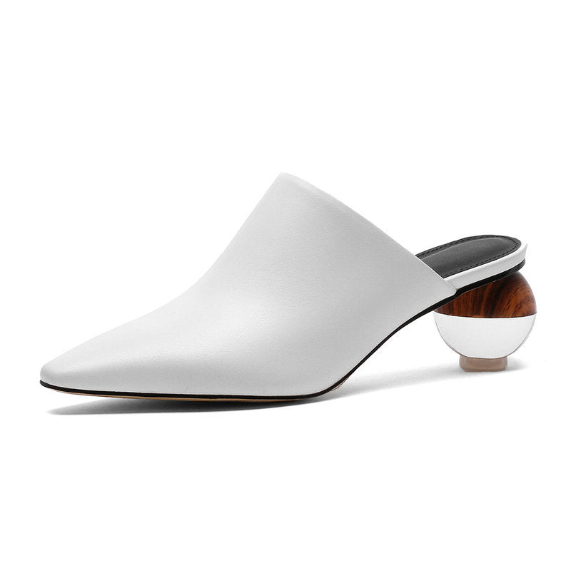 Women's Crystal Accent Pointed Toe Mules
