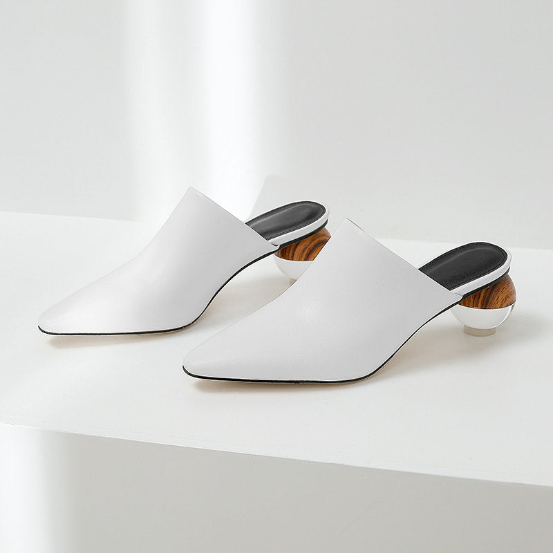 Women's Crystal Accent Pointed Toe Mules